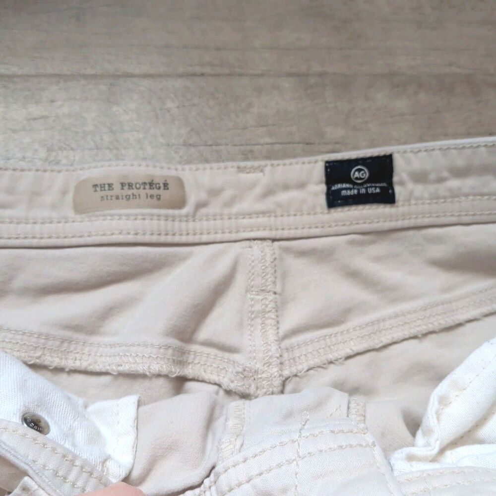 Adriano Goldschmied The Protege Straight Jeans Men's 34x34 Beige - Picture 3 of 8